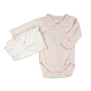 2x Petit Bateau bodi na preklop št. 54