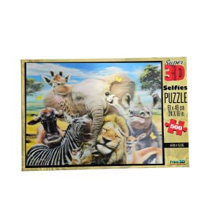Puzzle afriške živali 3D